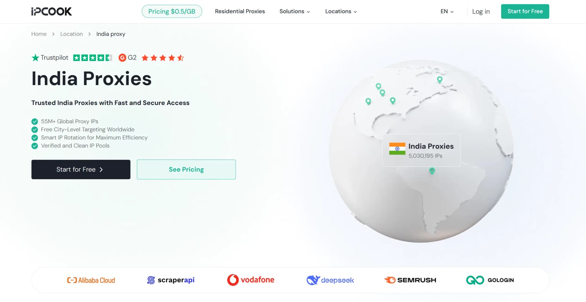 IPcook India Proxies