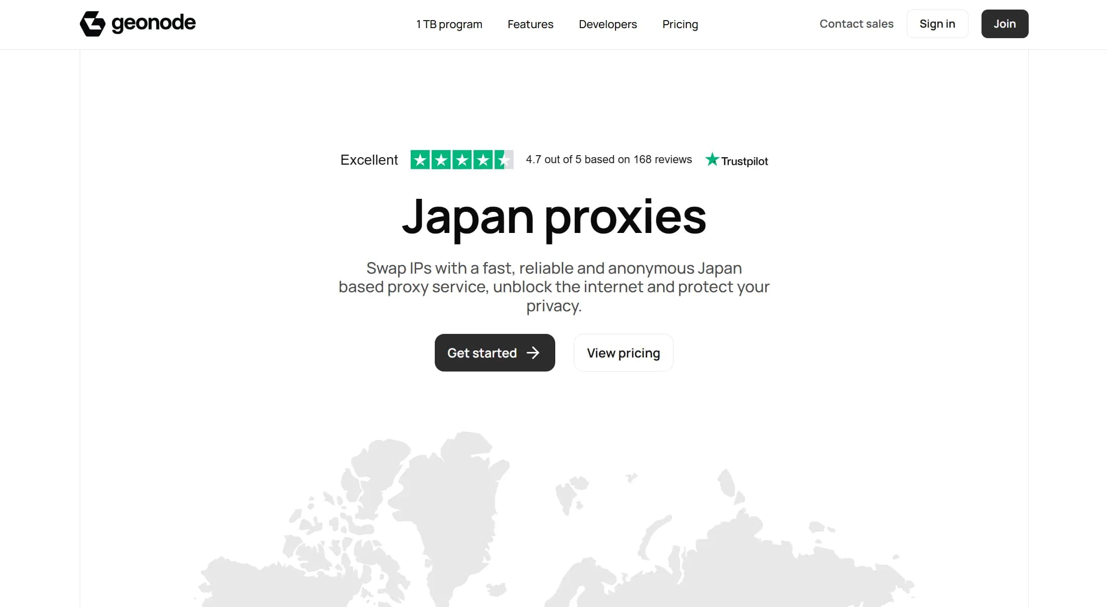 Geonode Japan proxies