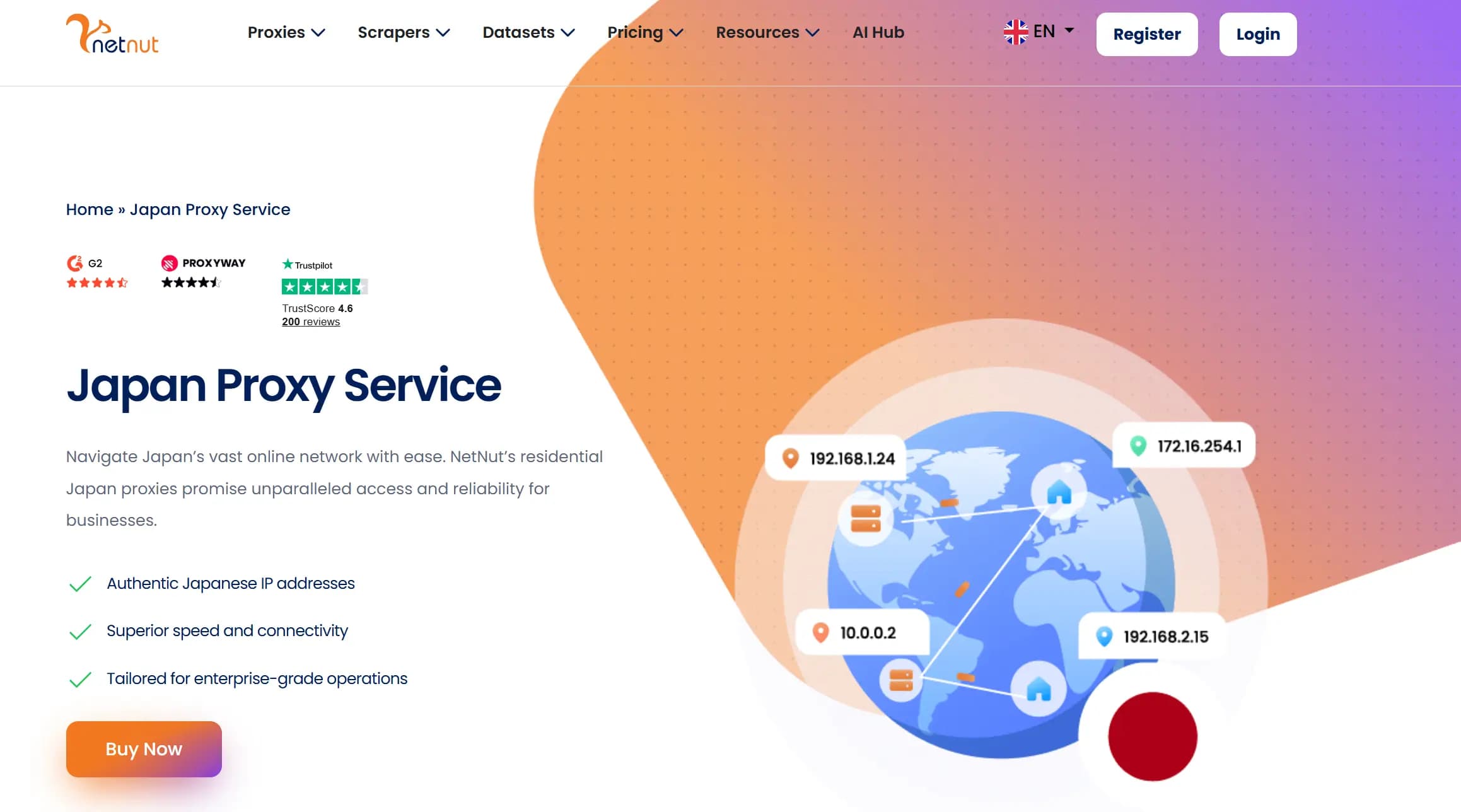 NetNut Japan proxy