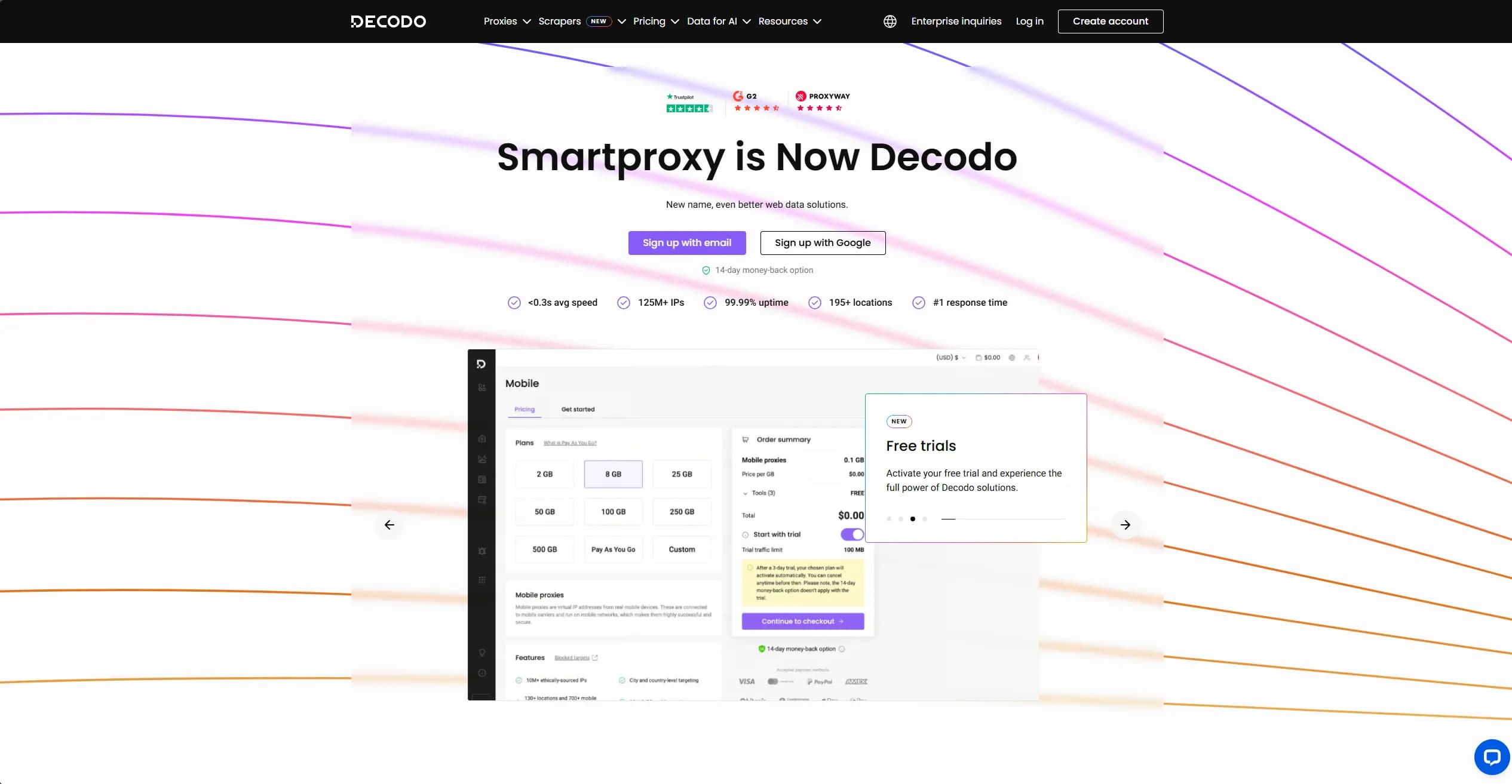 Decodo homepage