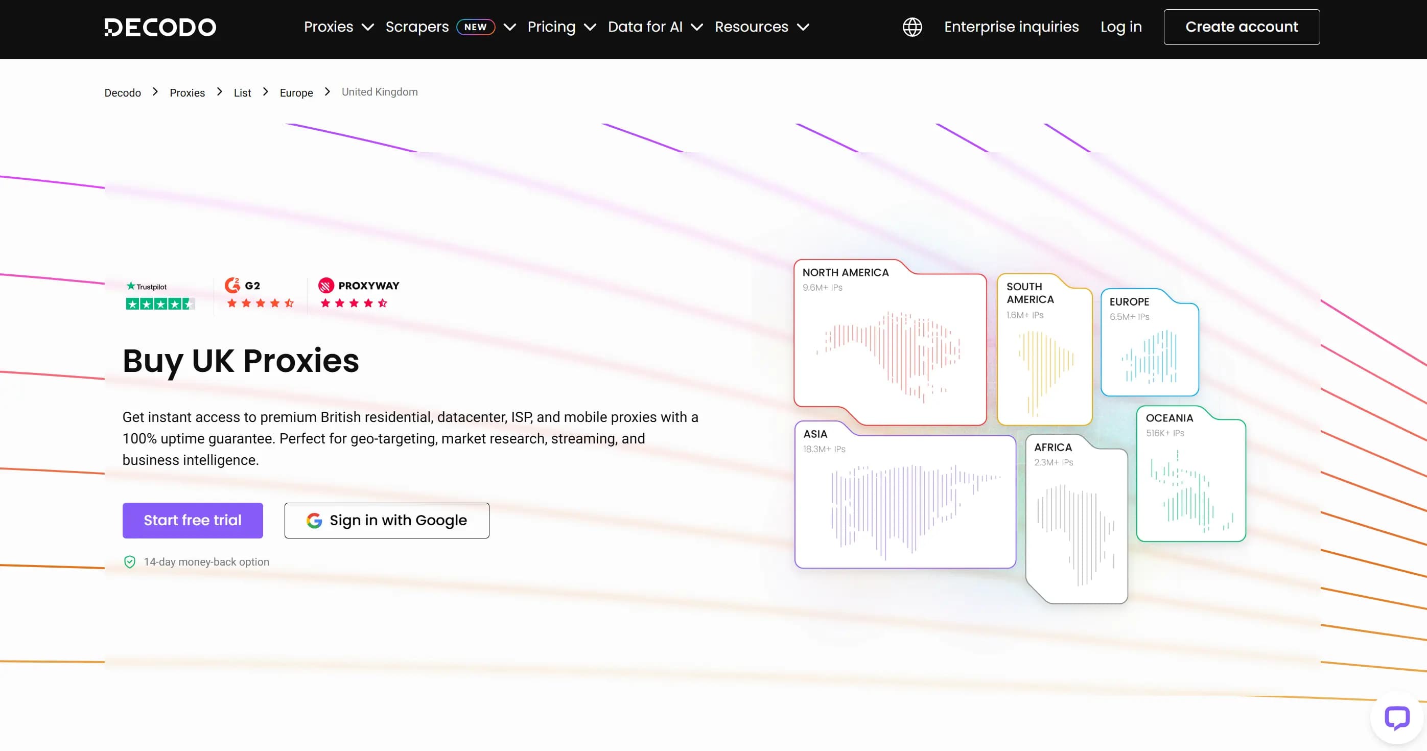 Decodo UK proxies