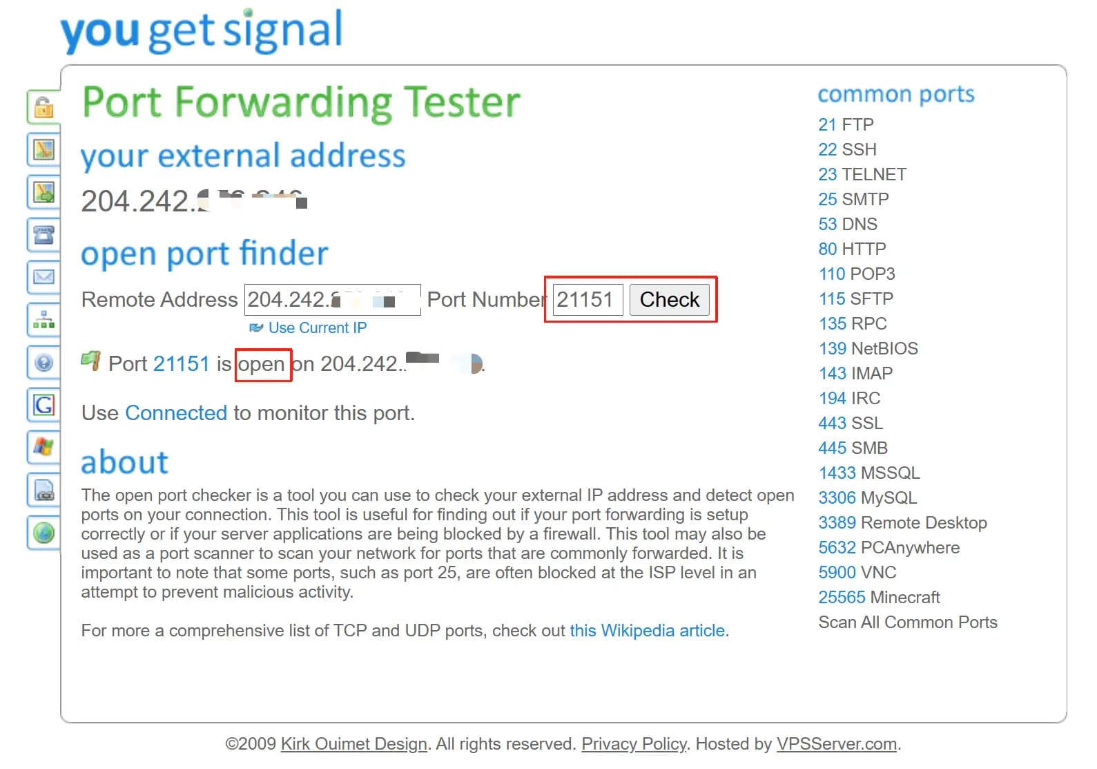 Port Forwarding Tester