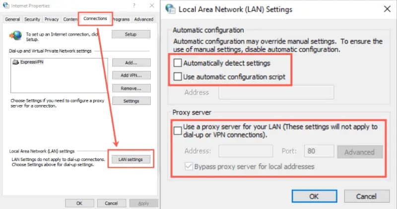 Use Control Panel on Windows