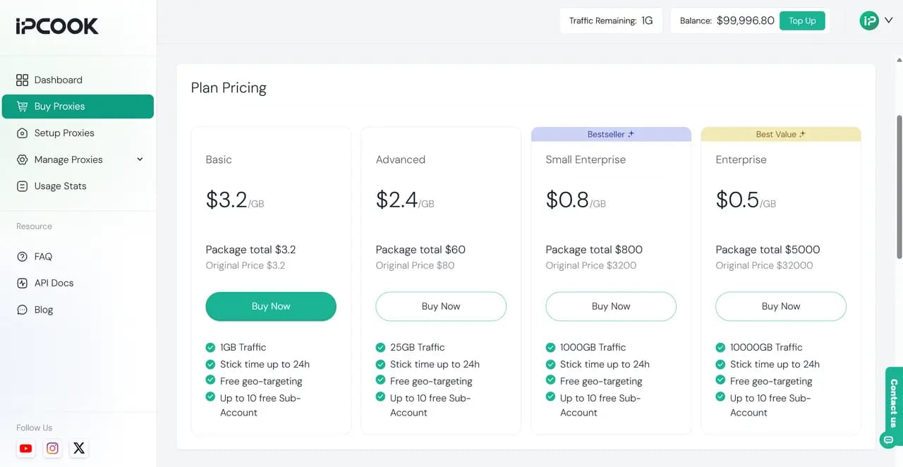 IPcook Pricing Plans