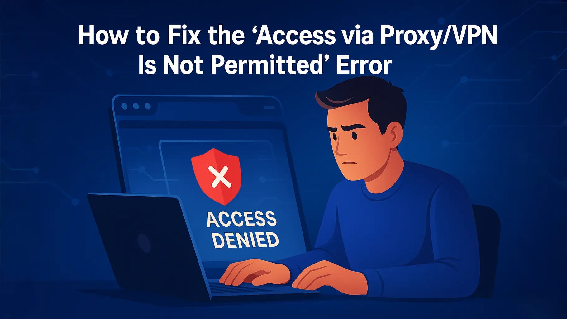 How to fix the “Access via Proxy/VPN is not permitted” error