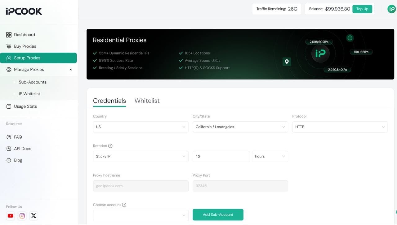 IPcook Reliable Residential Proxies