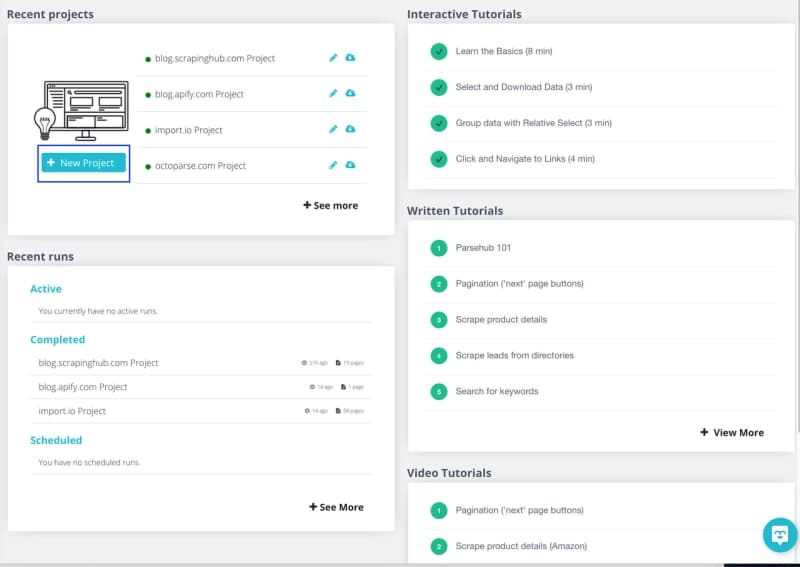 ParseHub Best Web Scraping Software