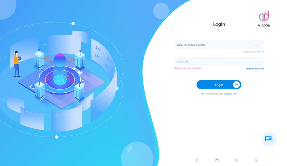 Log in to MuLogin Account