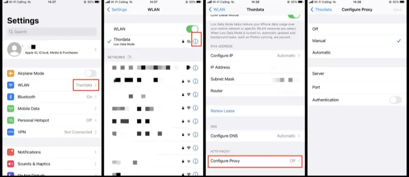 Use Residential Proxy on iPhone