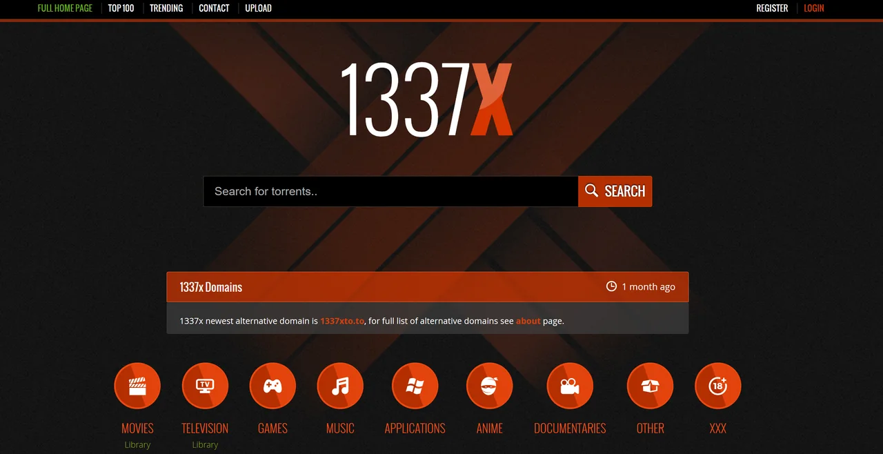 1337x homepage 