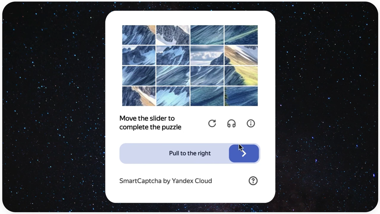 Yandex Kaleidoscope Captcha