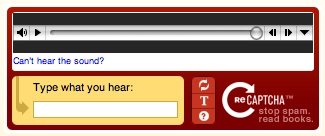 Audio CAPTCHA