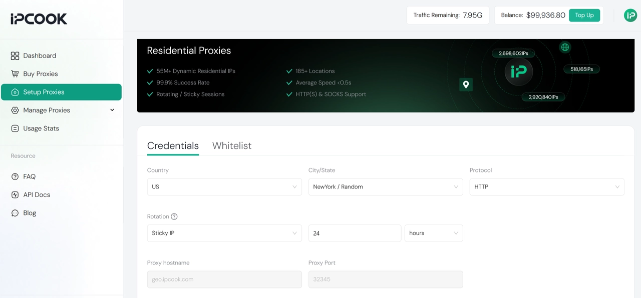 IPcook Residential Proxies 