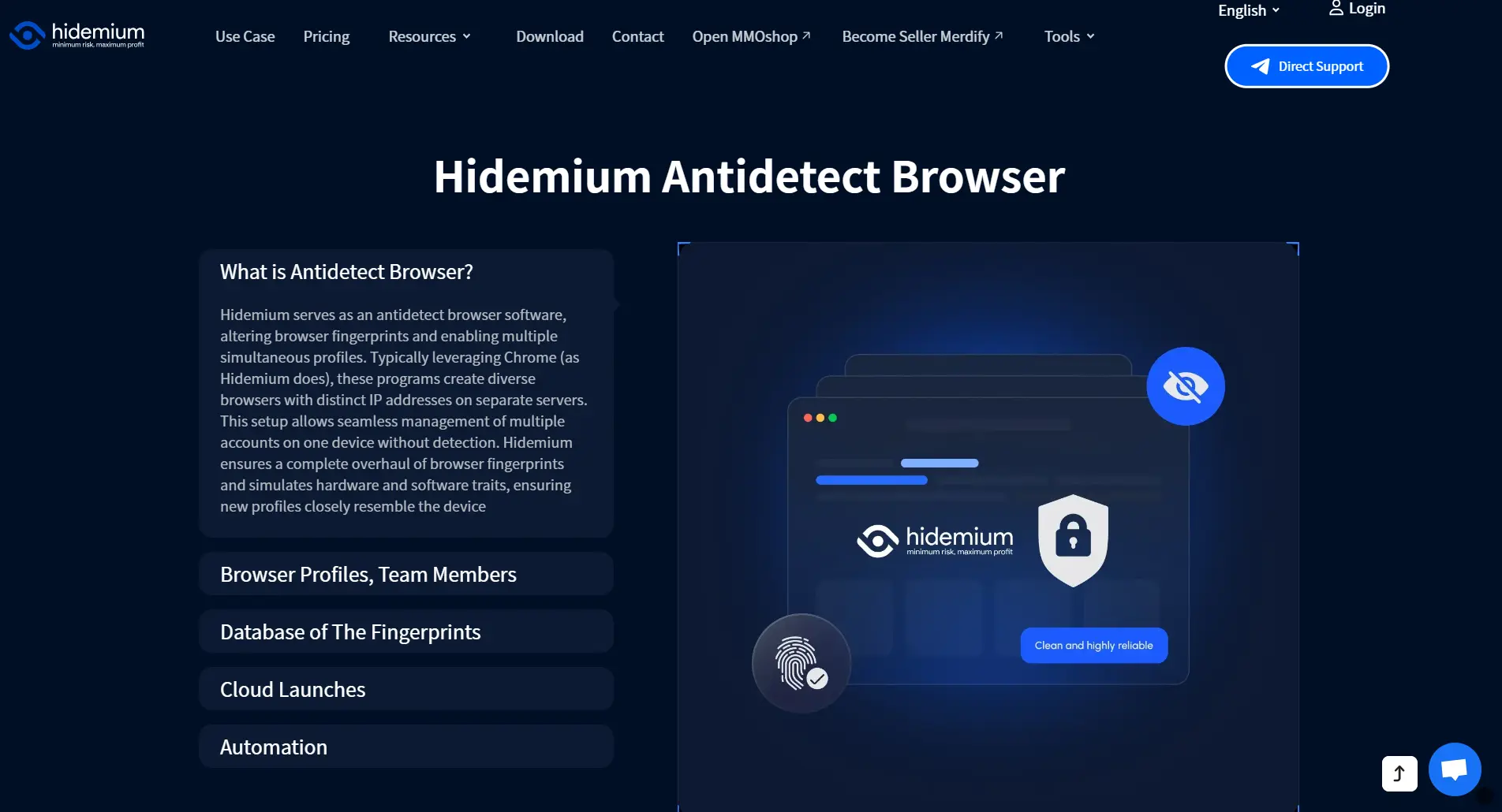 Hidemium Browser Features