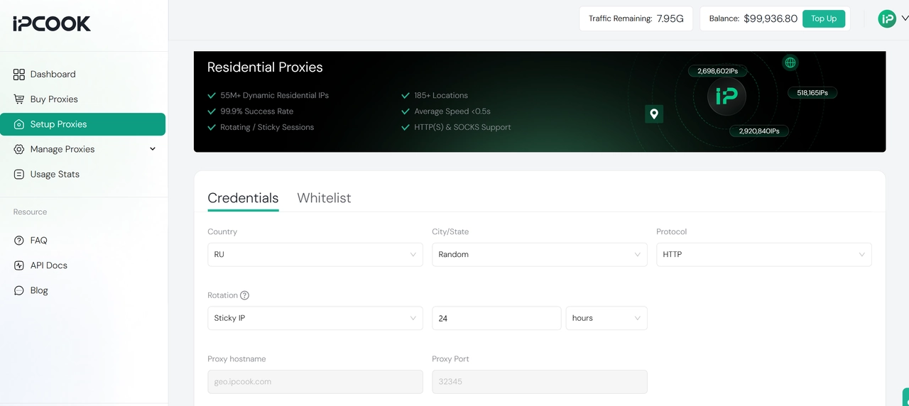 IPcook Reliable Residential Proxies