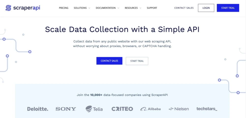 scraperapi-interface ScraperAPI Residential Proxies
